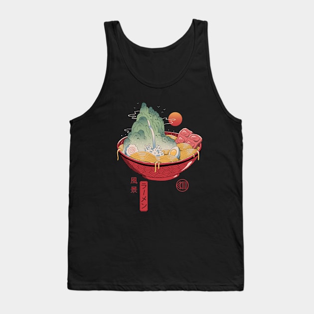 Ramen Landscape Tank Top by Vincent Trinidad Art